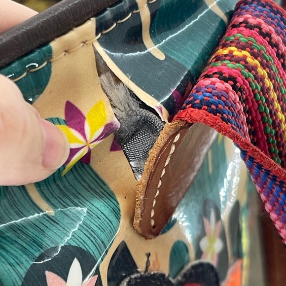 Consuela Dezi Classic Tote Bag Large Rare Colorway Cactus Floral - Picture 12 of 16